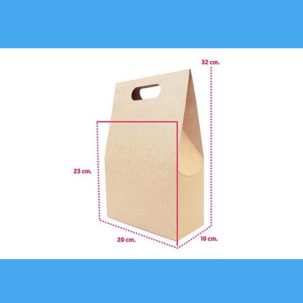 Cardboard Gift Bags made with Recyclable Material, Size 20cm x 32cm x 10cm